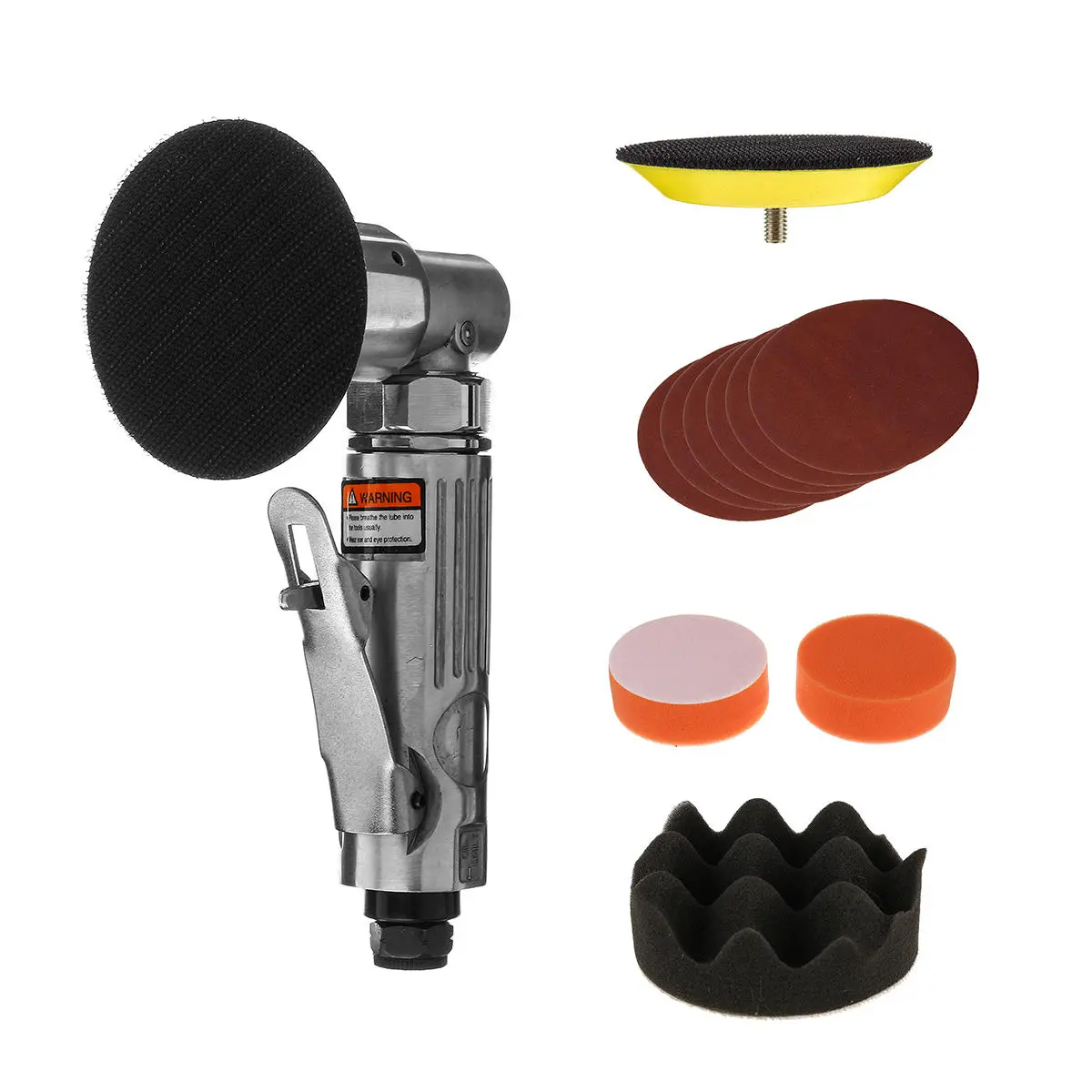 3 Inch Random Orbital Air Sander Polisher Pad Set - 11Pcs For Polishing