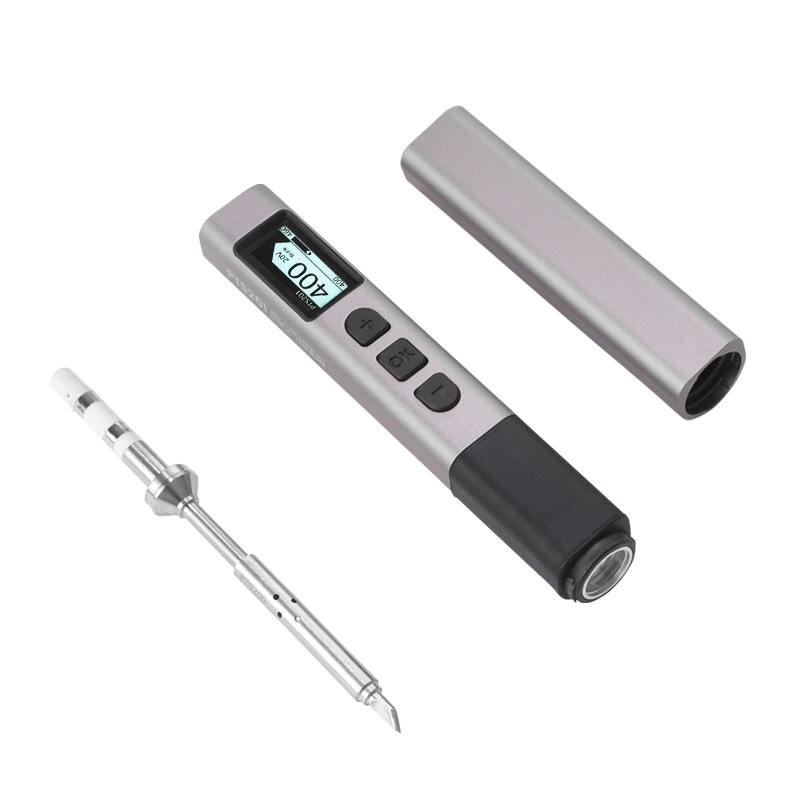 PTS201 Intelligent Soldering Iron | Type-C Fast Charging 18-100W | OLED Display 450°C