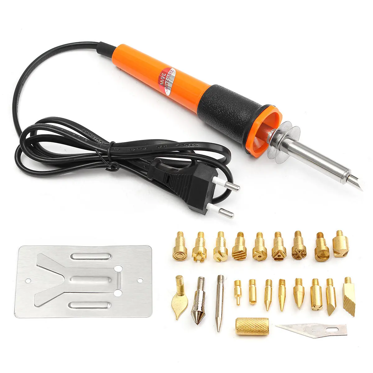 Wood Burning Pen Kit - 30W Pyrography Tool with 22 Assorted Tips
