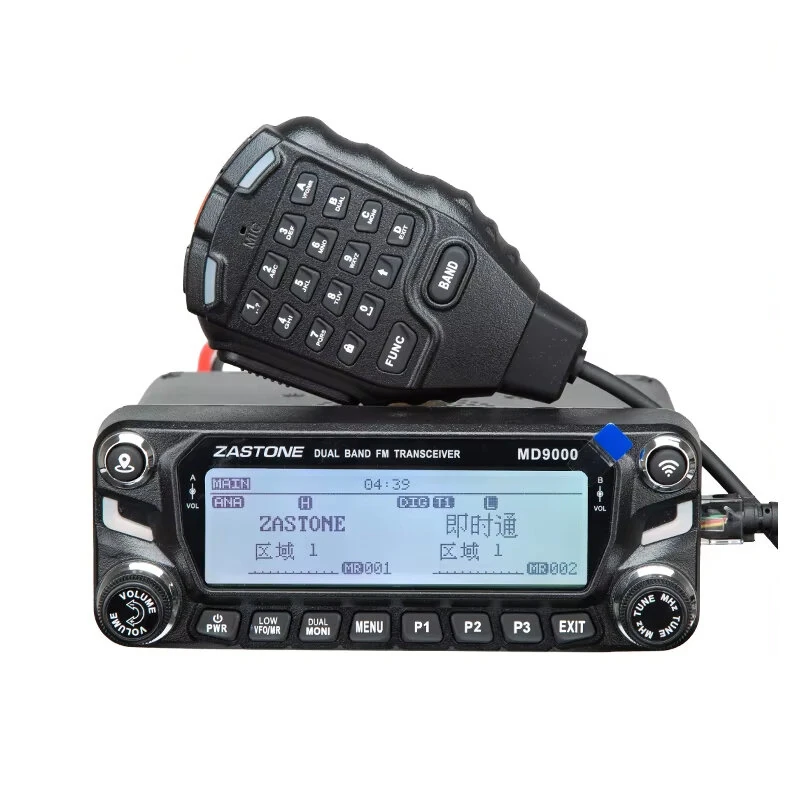 ZASTONE MD9000 DMR Digital Mobile Radio - 50W Dual Band VHF UHF with GPS