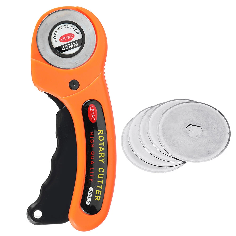 45mm Rotary Cutter - Leather & Fabric Cutting Tool with Circular Blade for DIY Sewing