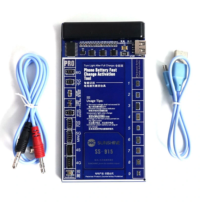 SS-915 Universal Battery Activation Board | Quick Charge PCB Tool for iPhone Android Huawei