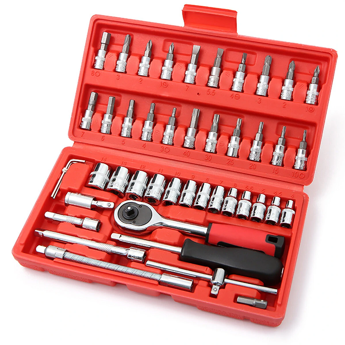 Craftsman 1/4-Inch Drive Socket & Ratchet Set | 40-Piece Auto & Home Repair Kit