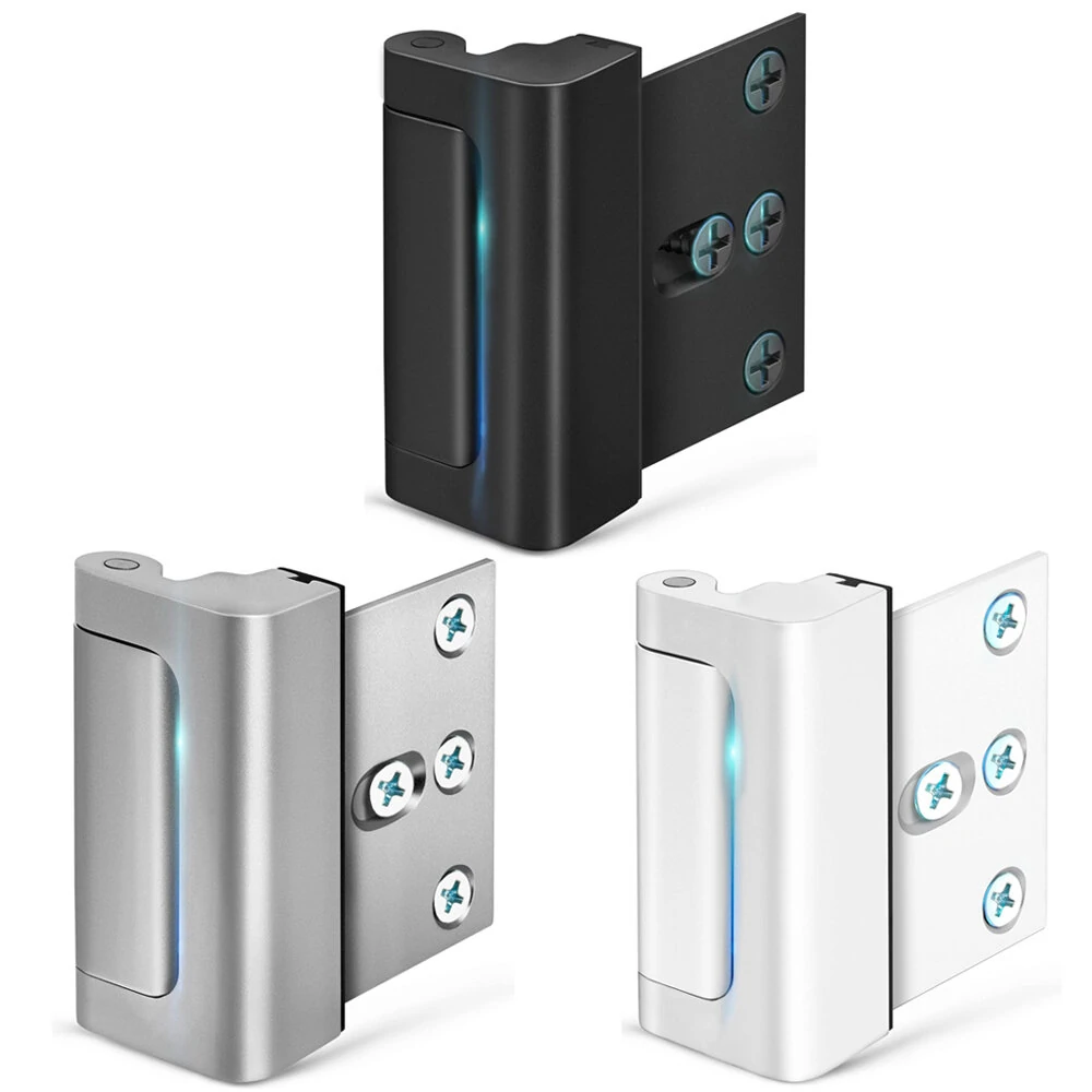 Aluminum Alloy Security Door Lock - Enhanced Protection | White/Black/Silver | Easy DIY Installation