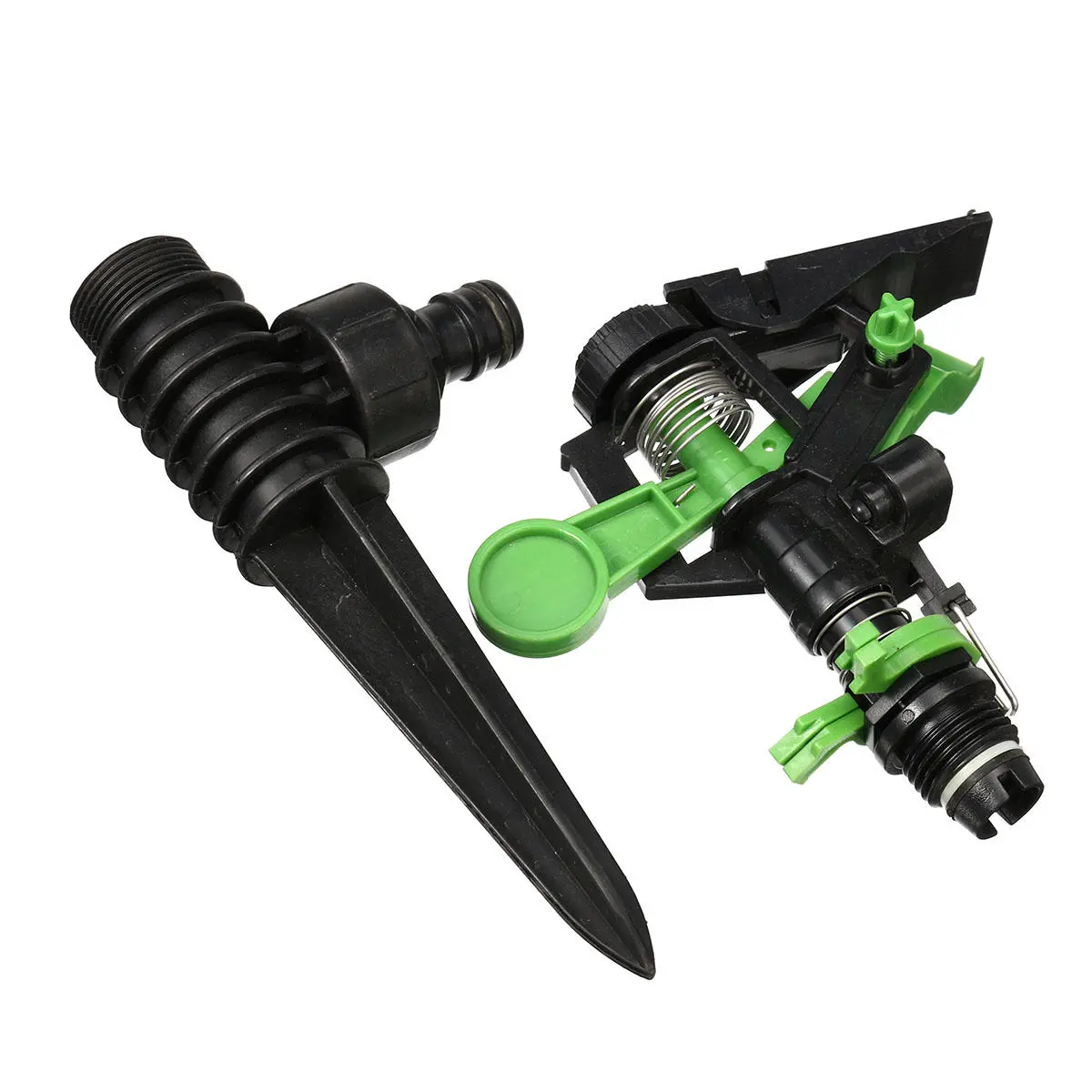 Garden Yard Rotating Lawn Sprinkler - Water Spray Irrigation Tool | Drill Attachment