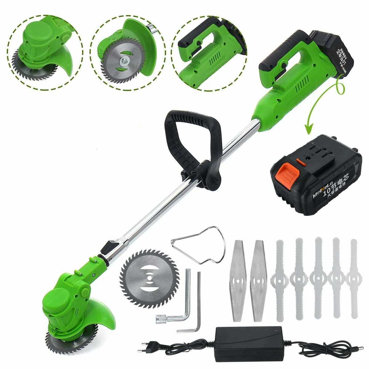 Greenworks Cordless String Trimmer - 24V Grass Cutter & Edger + Battery