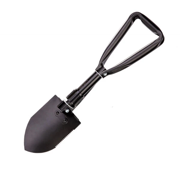 Deli 3 in 1 Camping Shovel - Carbon Steel Folding Tool for Hiking & Garden