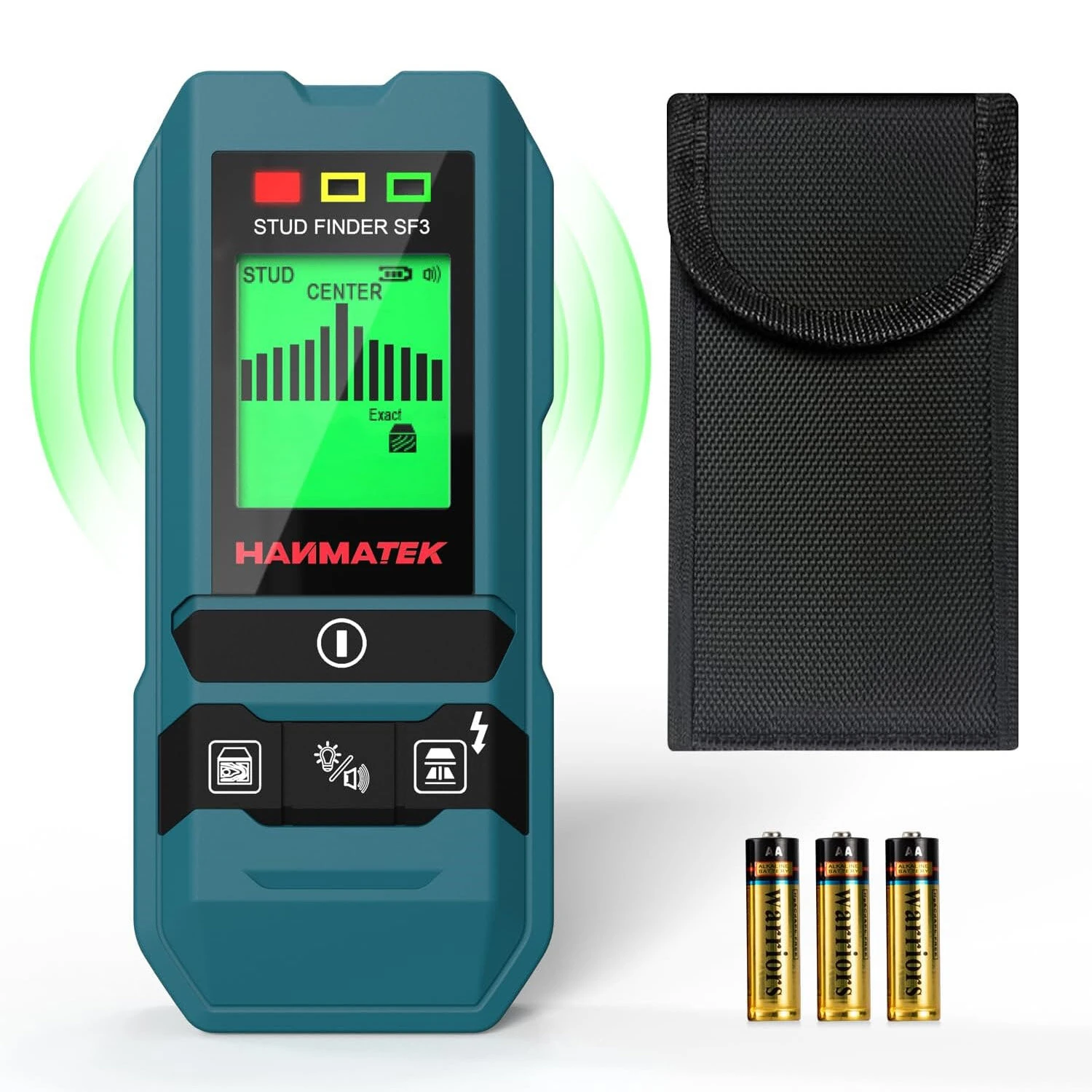 HANMATEK SF3 6-in-1 Stud Finder | Wall Scanner for Wood, Metal & Live Wires