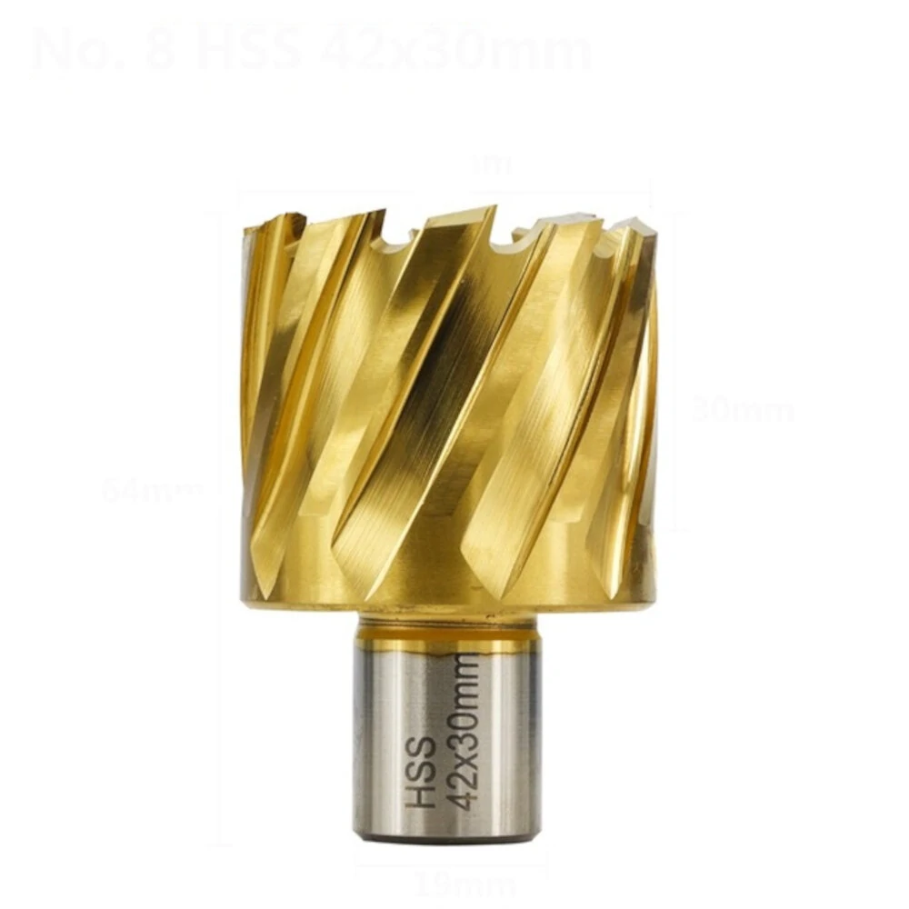 Drillpro HSS Hollow Drill Bit 12-42mm | Titanium Coated Core Drill for Metal