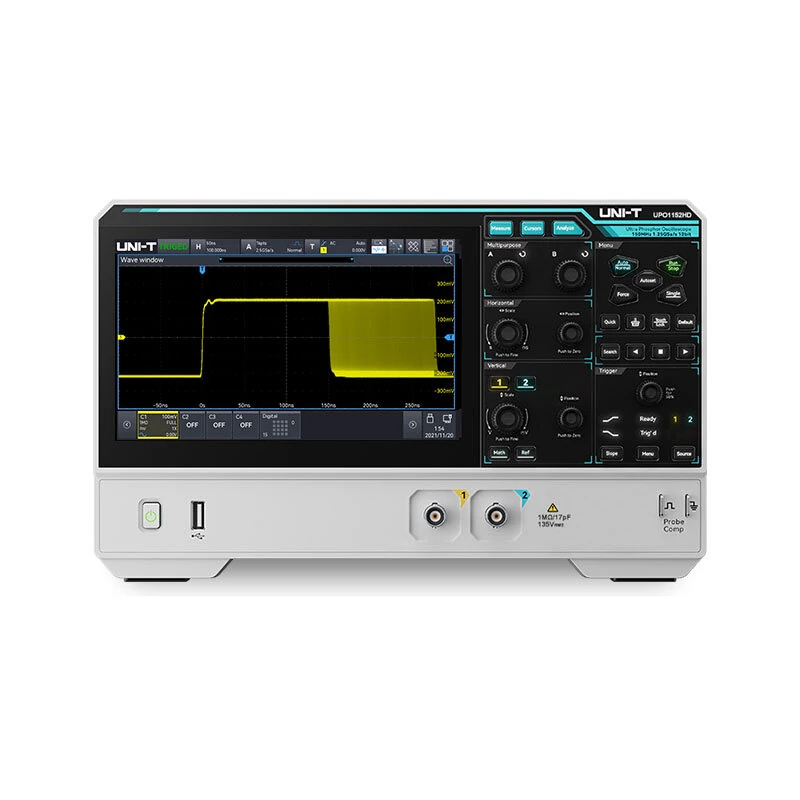 UNI-T UPO1152HD Oscilloscope - 150MHz Bandwidth, 12-bit ADC, 1.25GSa/s, Touch Screen