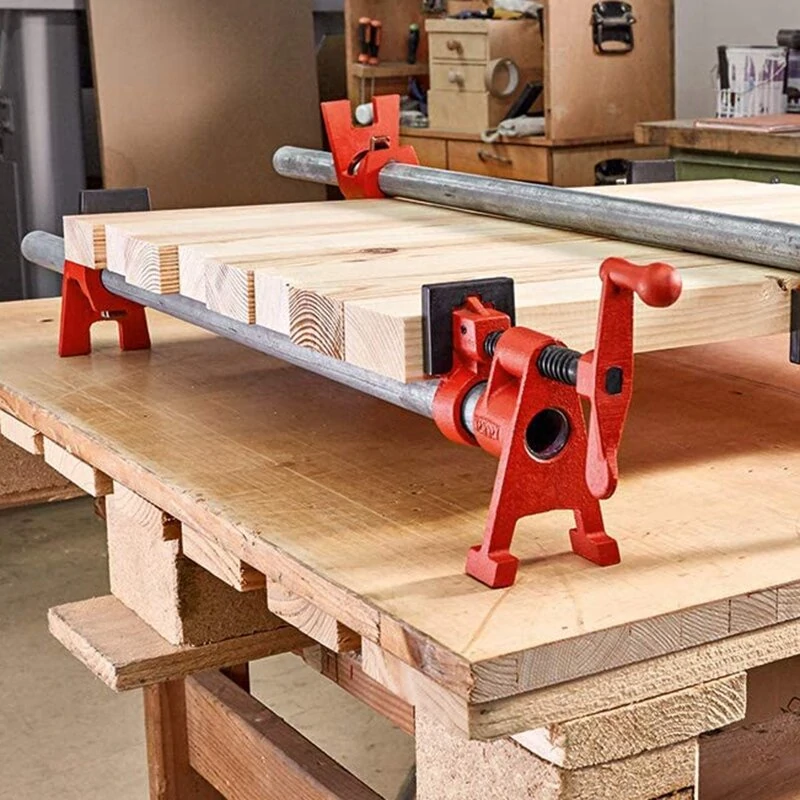 Heavy-Duty 1/2 3/4 Cast Iron Pipe Clamp | Wood Gluing & Frame Assembly