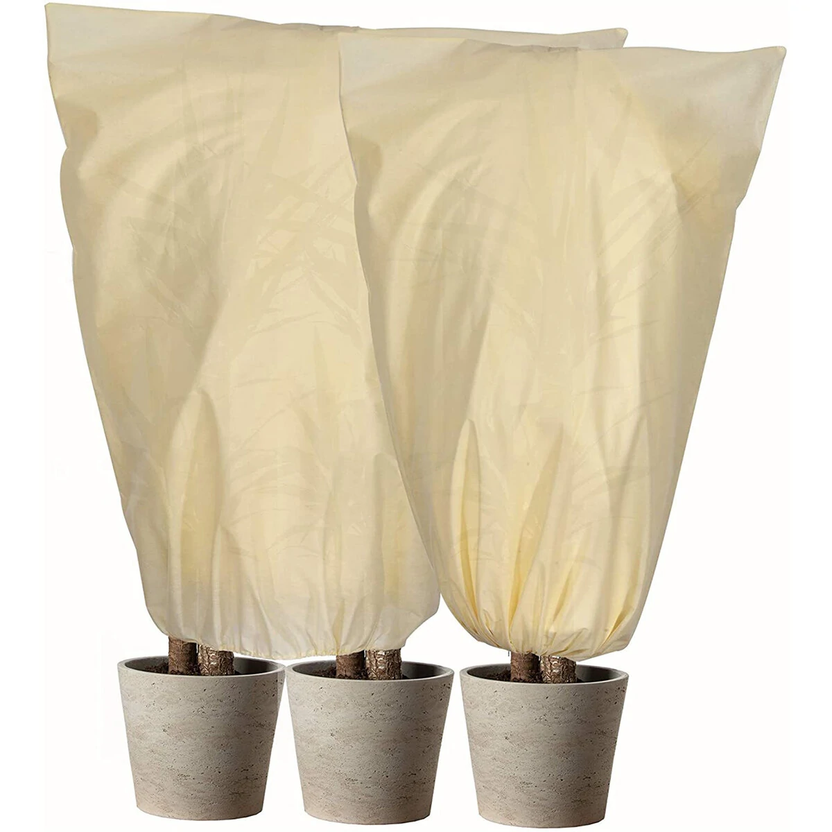 Gardening Plant Frost Cover - Drawstring Design, Breathable Antifreeze Protection