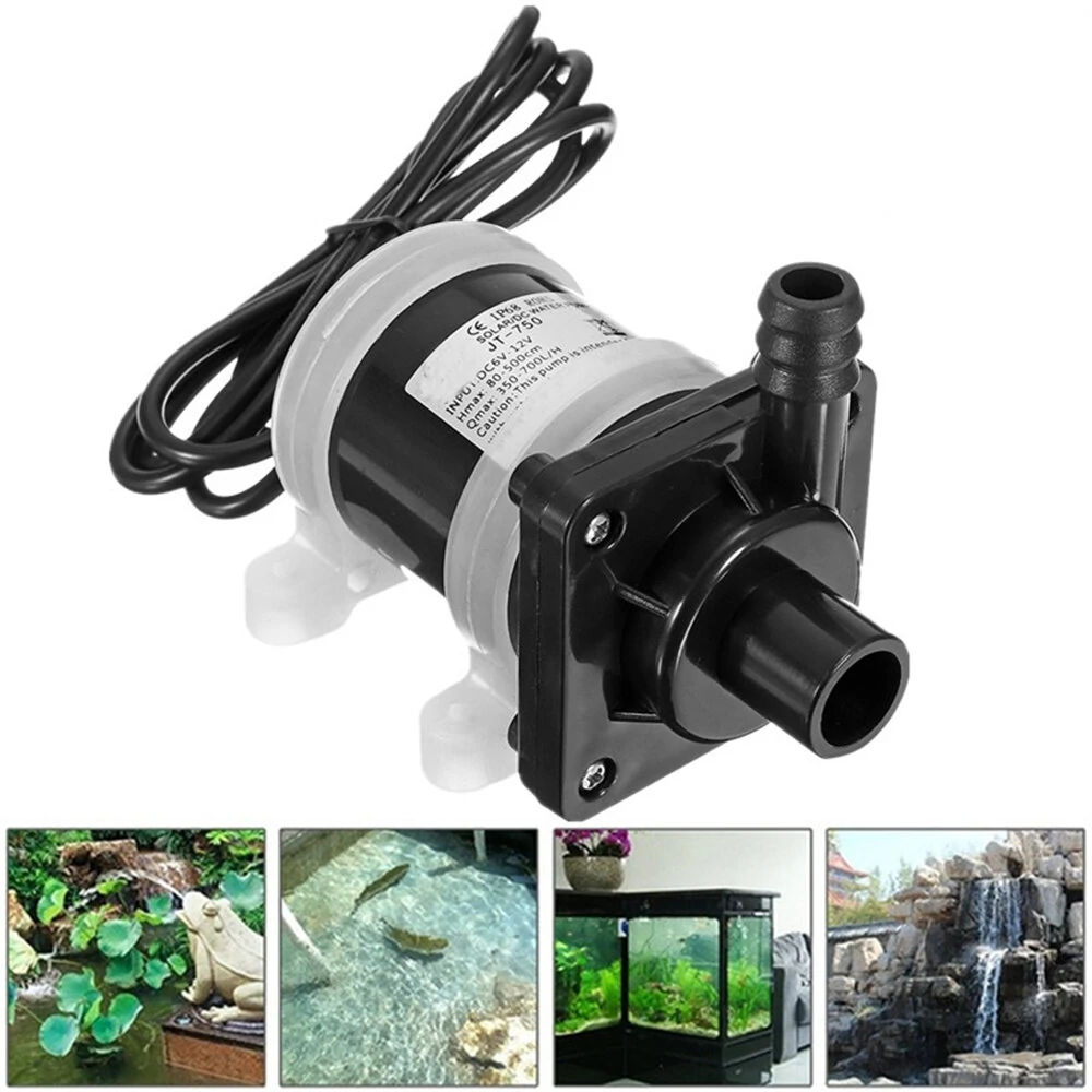 JT-750B4 12V/24V Solar Shower Pump | DC Water Pump for Heating & Circulation