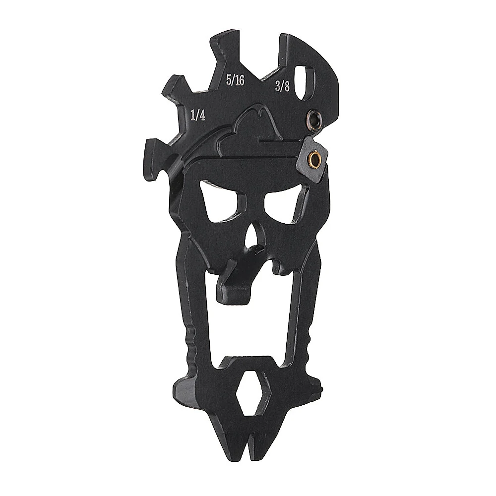 AOTDDOR 12-in-1 Manual Screwdriver | EDC Multi-Tool with Bottle Opener & Skull Design
