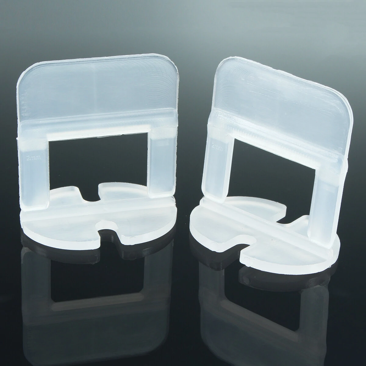 Tile Leveling System - 100Pcs Spacer Clips - 1.0 to 3.0mm - Floor & Wall Tiling Tool