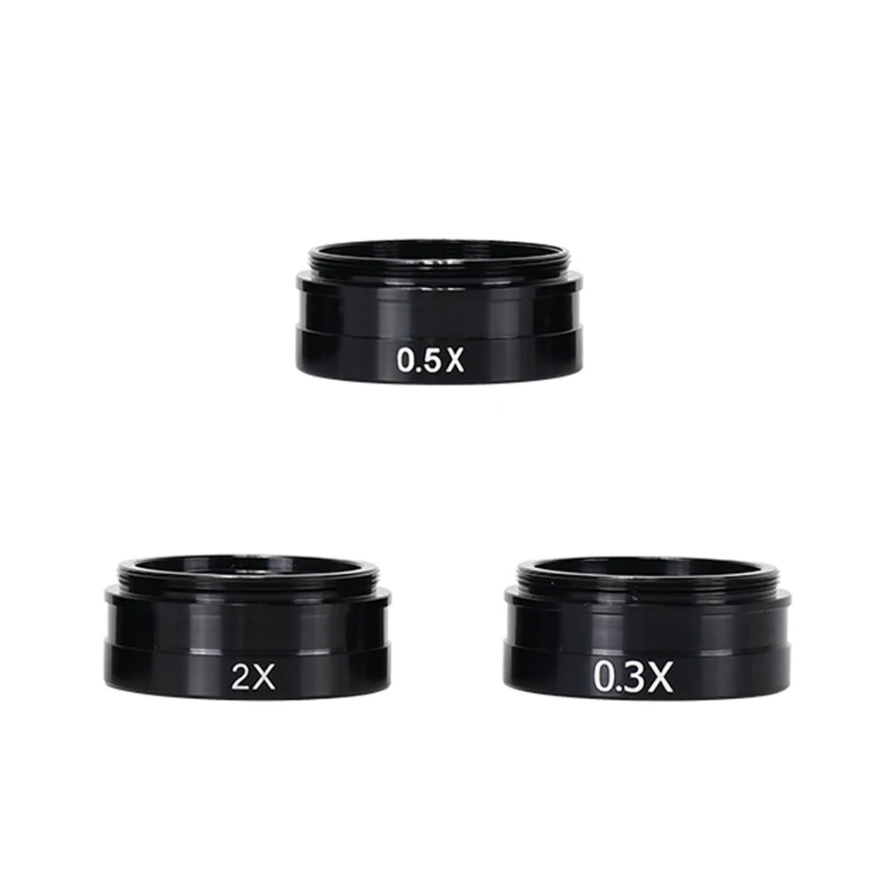 HAYEAR 0.3X 0.5X 2X Barlow Lens Set | C-MOUNT Microscope | 42mm Thread