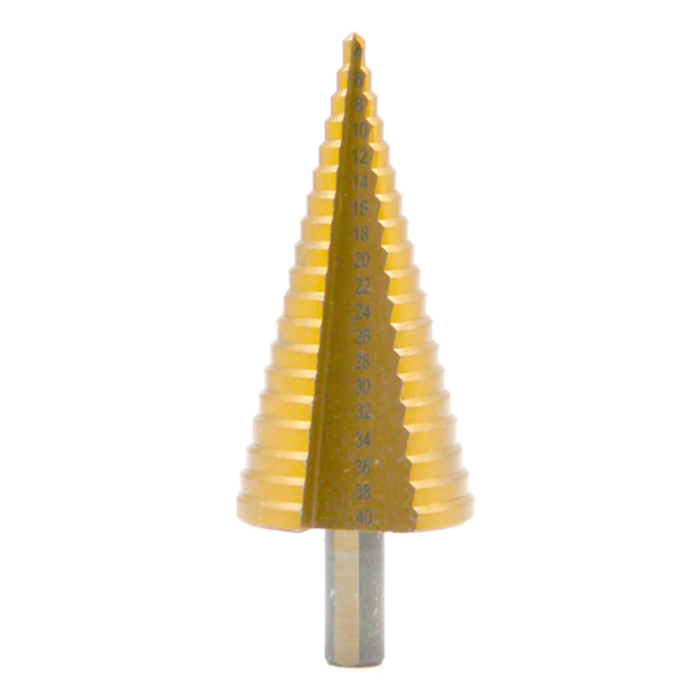 Dremel Titanium Step Drill Bit | HSS Hex Shank 4-40mm for Metal & Wood