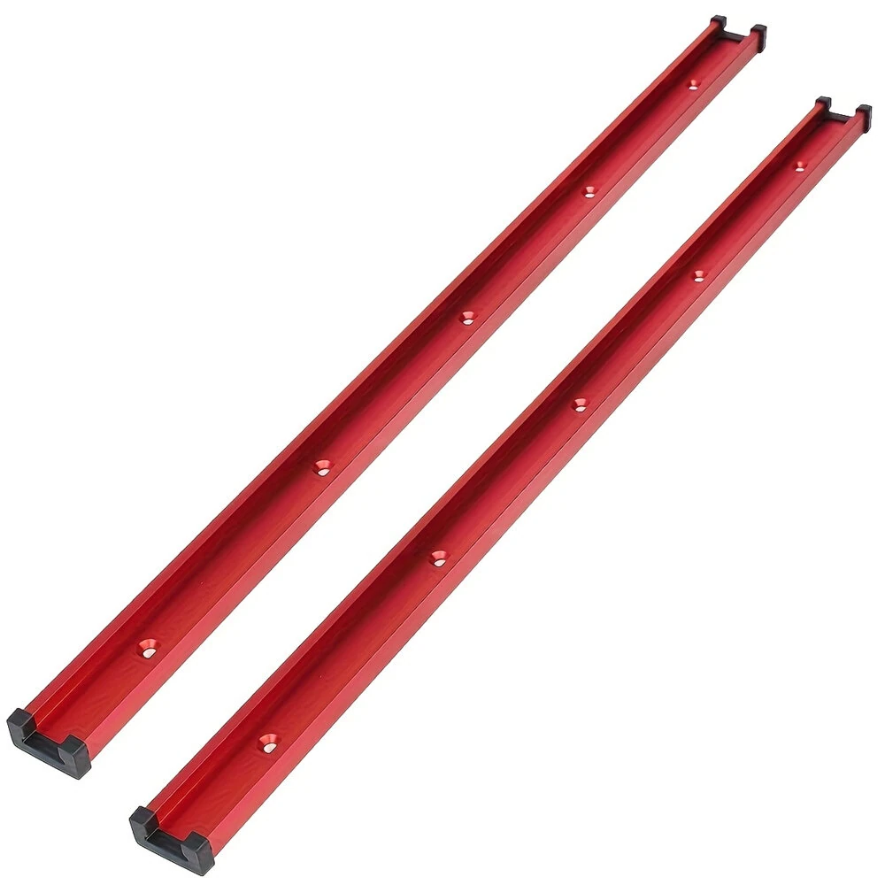800mm Universal 3/4 T-Track - 2 Pack with Predrilled Holes for Woodworking Jigs