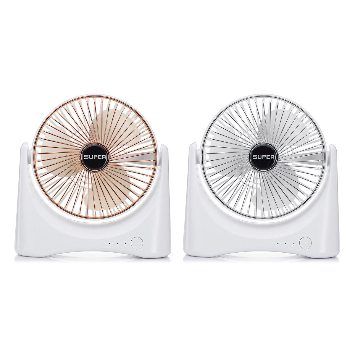 Mini USB Desktop Fan - Rechargeable 3 Speed Portable for Travel & Office
