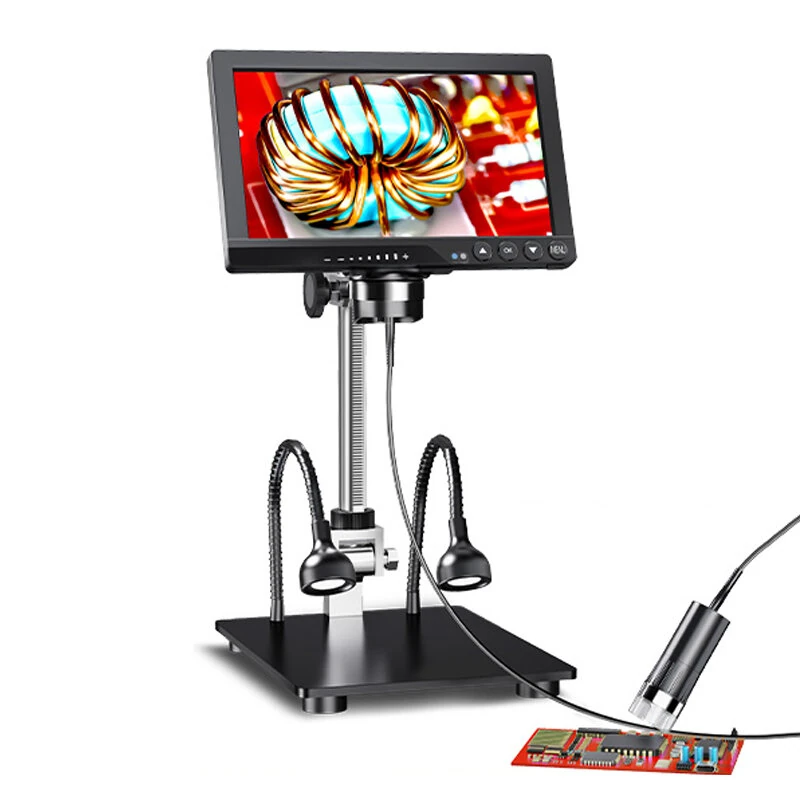PM070 7 Inch Digital Microscope | IPS Screen, LED Lights, Type-C USB
