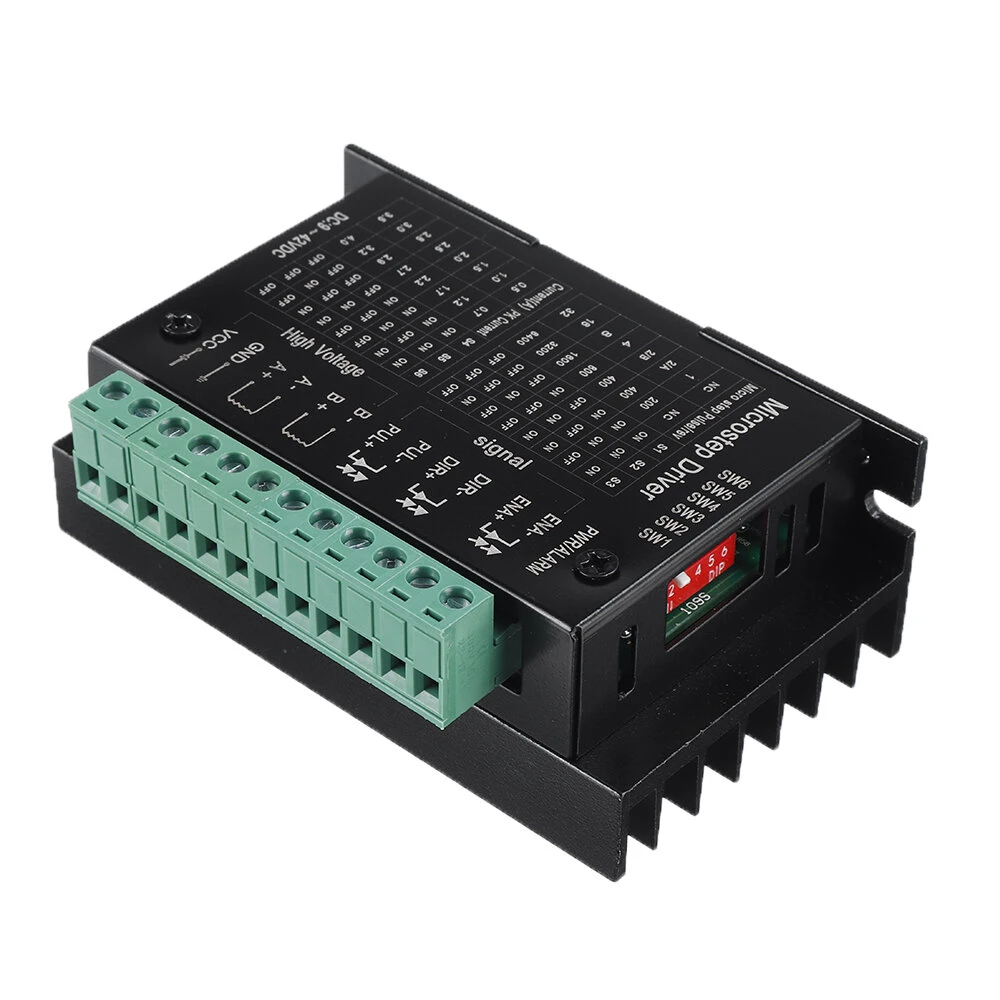 HANPOSE HPS-3235 TB6600 Stepper Motor Driver | 0.5-4.0A DC 9-42V for Nema 17 23 24 57 CNC