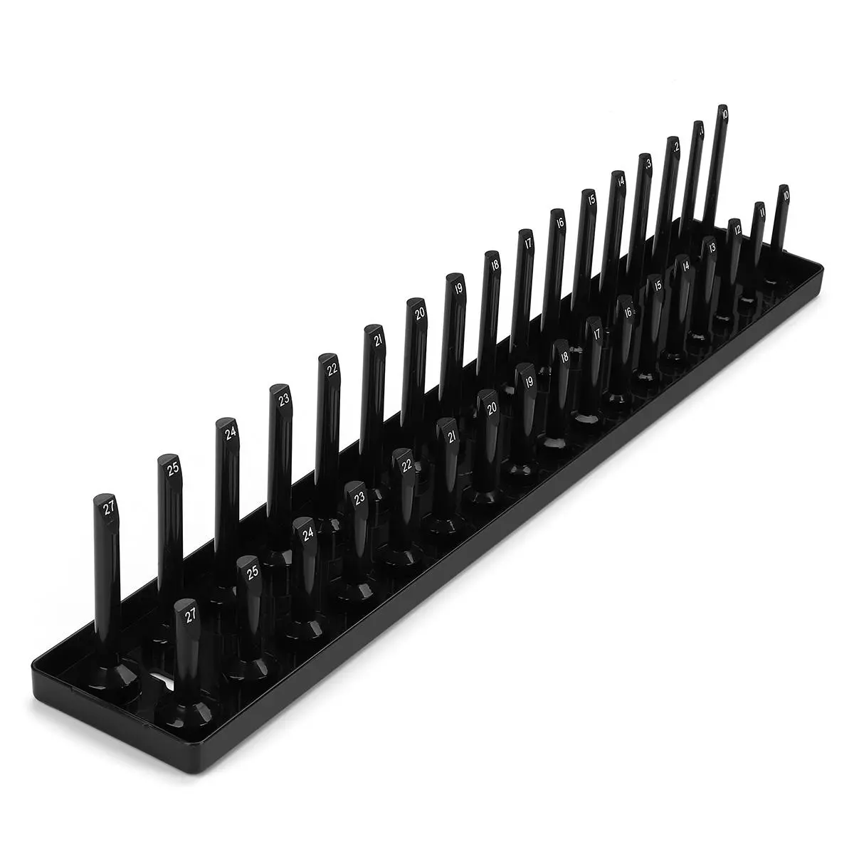 Craftsman 1/2 Inch 34 Slot Socket Rail | Metric Socket Organizer Rack & Holder