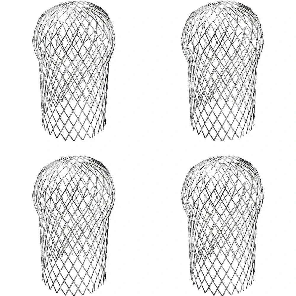 Gutter Guards 4 Pack - 3.5x6.5 Inch Waterproof Aluminum Leaf Filter - Easy Installation