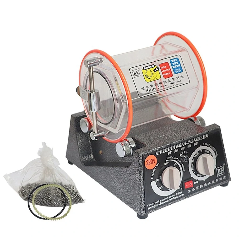 KT6808 Rotary Polisher - 2-Way Rotary Grinding & 5 Speeds | Jewelry Polishing Machine