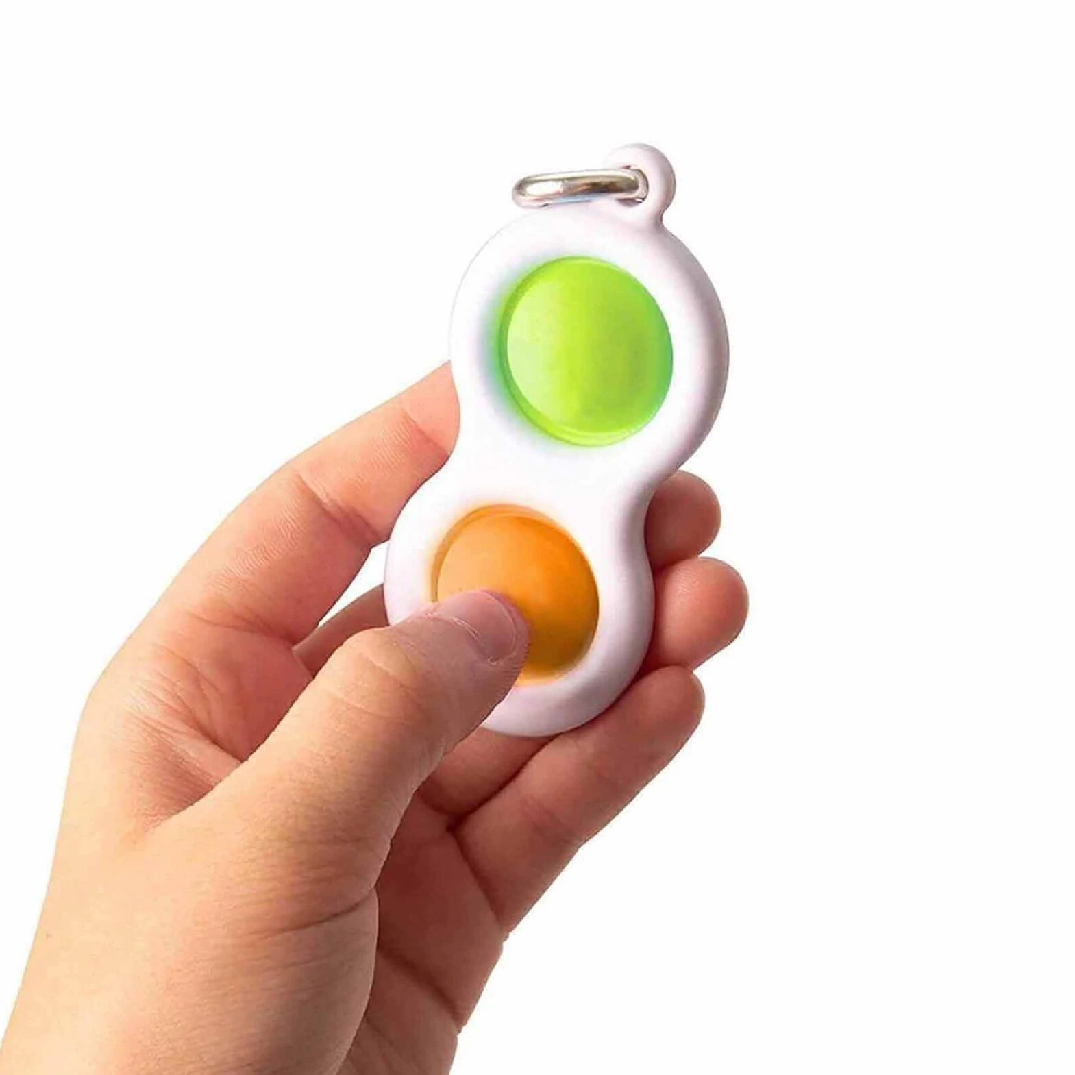 Pattern Finger Bubble Music Keychain - Decompression Press Board & Pendant for EDC