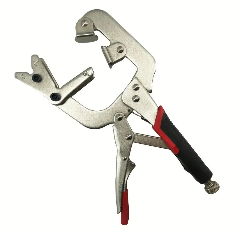 Bessey 10-Inch C-Clamp Locking Pliers | 1-3 Inch Capacity with V-Pads | Fast Release Alloy Steel
