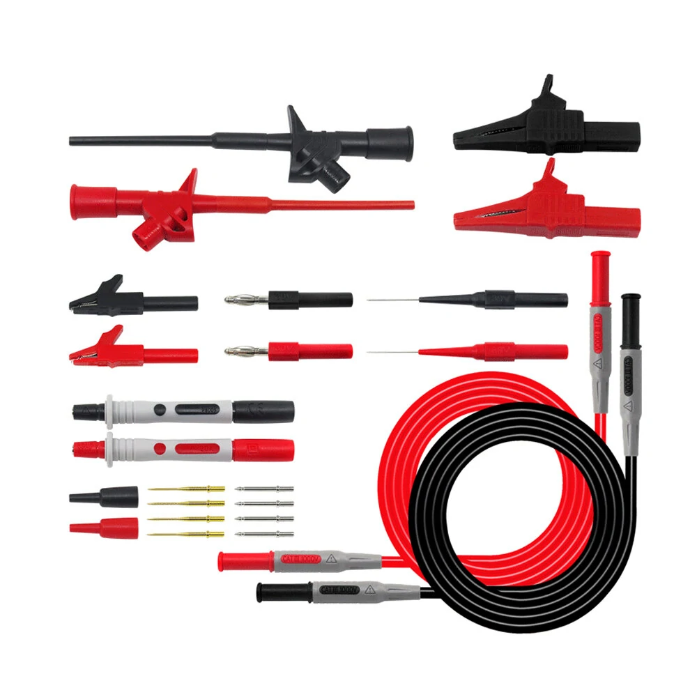 P1600C 10-in-1 Multimeter Probe Leads Kit | Automotive Test Probes & Banana Plugs
