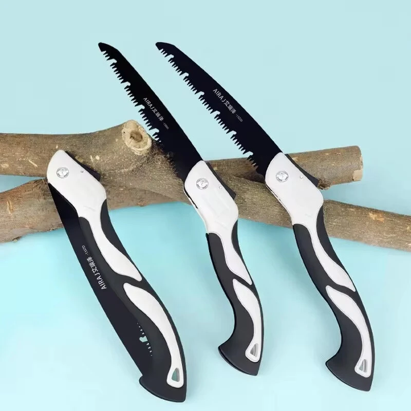SK5 Steel Folding Pruning Saw - 250mm Rugged Blade for Camping & Gardening