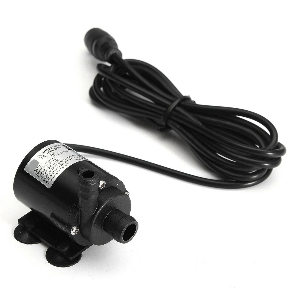 Ultra-Quiet 12V 280L/H Water Pump | Durable ABS Material, 20000H Lifespan