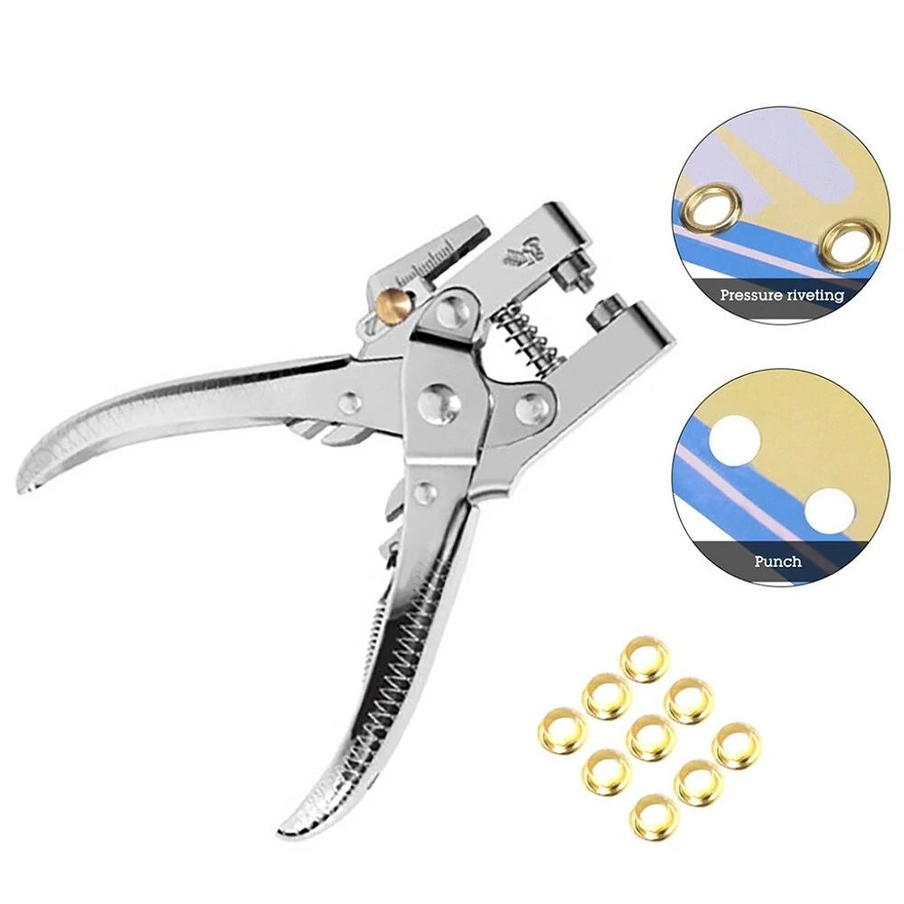 DZT Hot Hole Setting Pliers - Shoe Grommet & Snap Setter for Leather Belt Bag