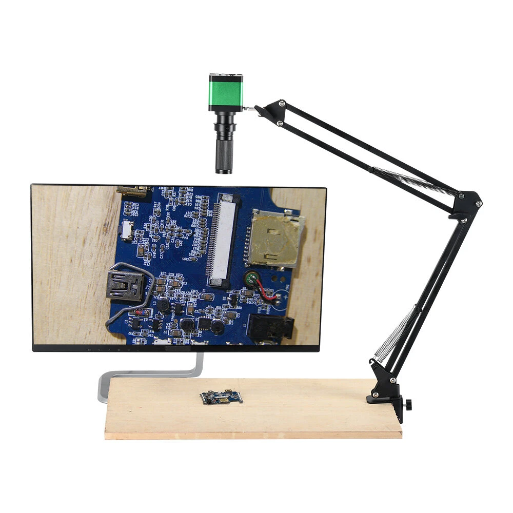 38MP 1080P 2K USB Microscope Camera | 120x Zoom & Manual IRIS for PCB Soldering Repair