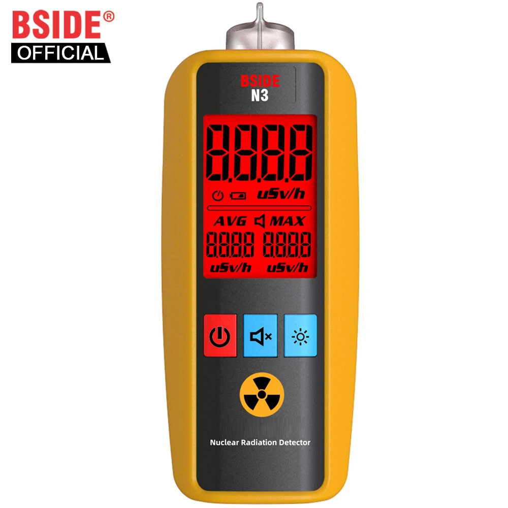 BSIDE N3 Portable Nuclear Radiation Detector | Geiger Counter Dosimeter for X-ray Gamma Beta