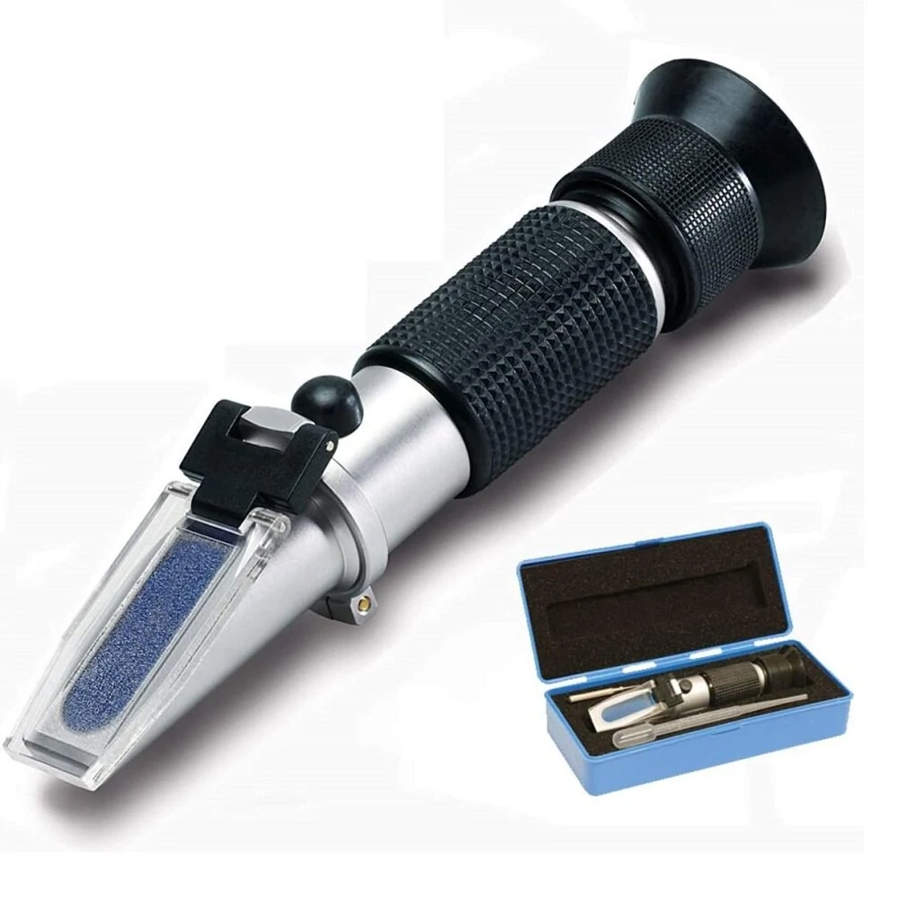 Antifreeze Refractometer with Automatic Temperature Compensation | Battery Acid & Frost Protection Tester