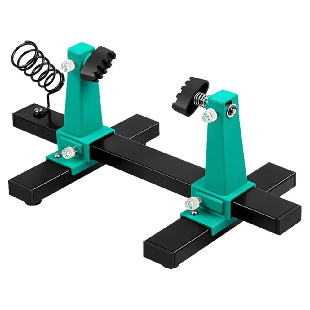 Adjustable PCB Holder - 0-200mm Clamping Range with Rotatable Chuck & Soldering Iron Holder