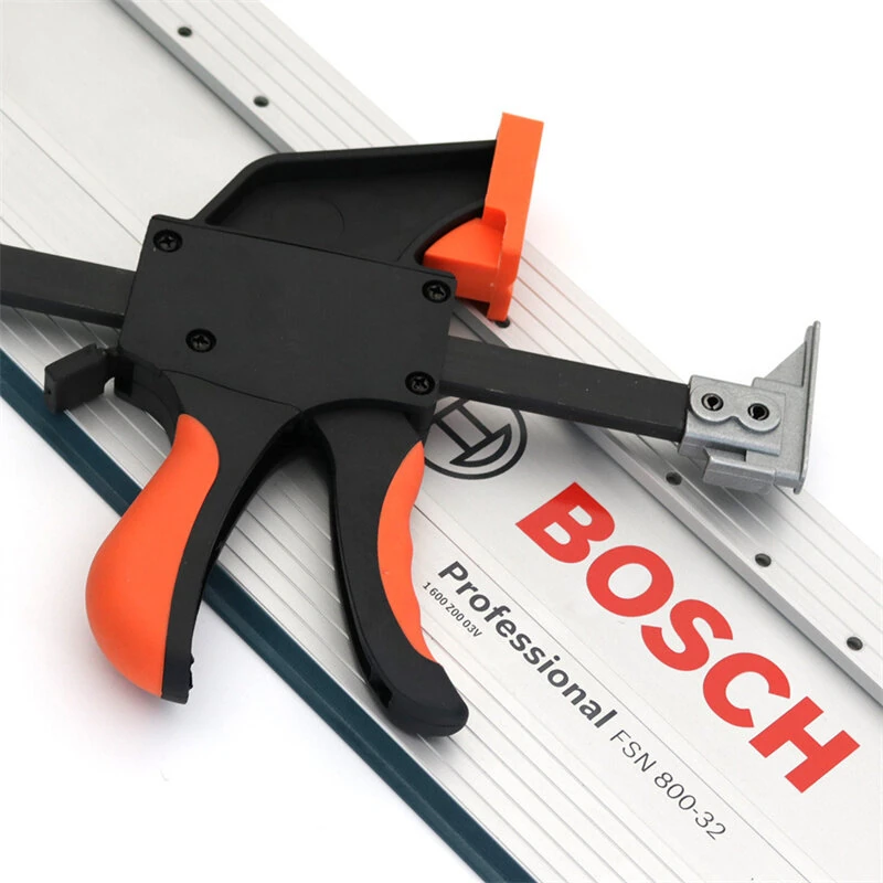 Quick Track Clamp for Bosch Rail - 160mm x 60mm Heavy Duty with TPR Rubber Pads