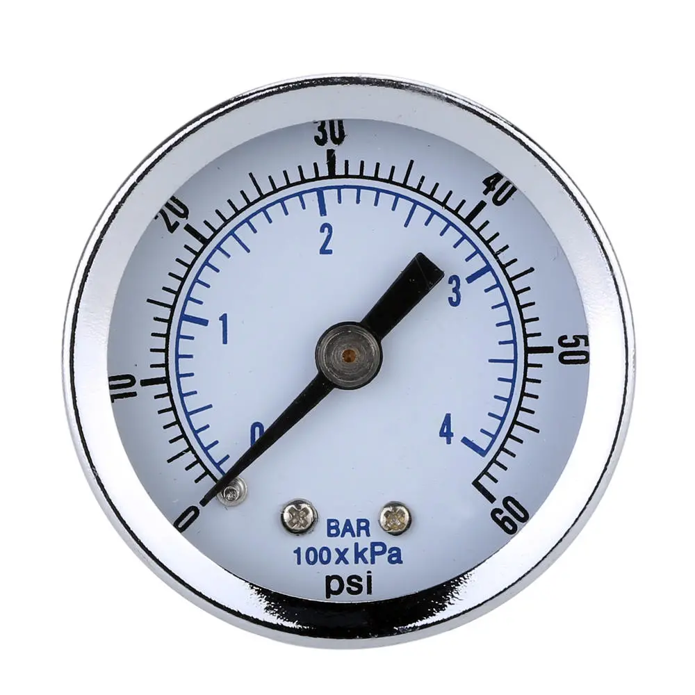 TS-Z51 40mm Mini Pressure Gauge | 0-60 PSI | 1/8 Inch NPT | Air Hydraulic Vacuum