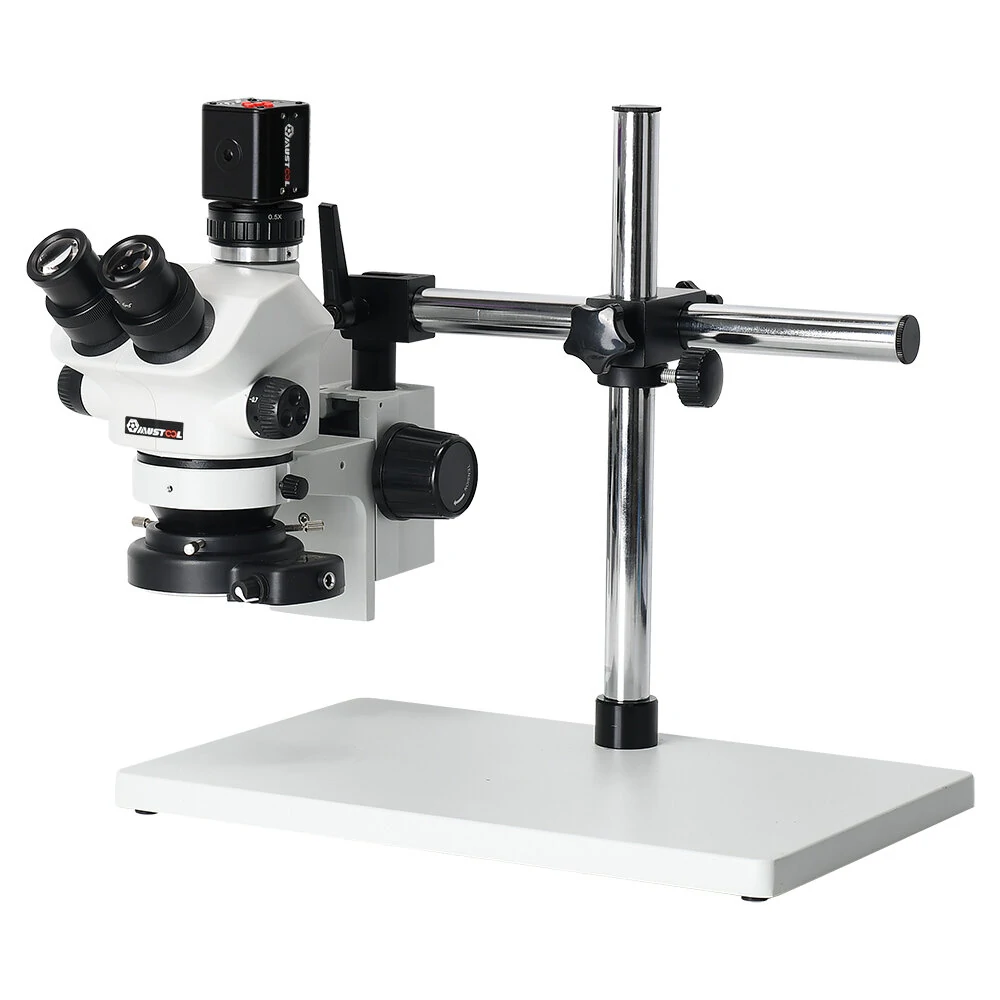 MUSTOOL 3.5X-100X Zoom Stereo Microscope | 24MP 4K HDMI Video Camera & Trinocular