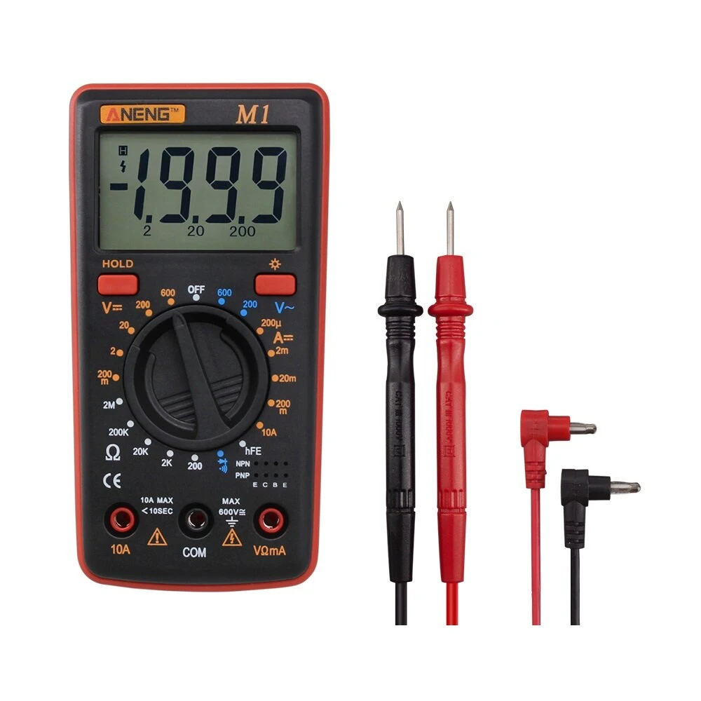 ANENG M1 Digital Multimeter - AC/DC Voltage Current Resistance & Continuity Test