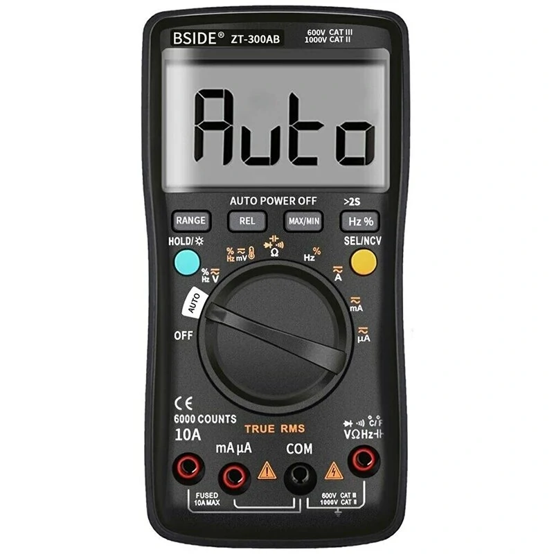 BSIDE ZT-300AB True RMS Digital Multimeter - Wireless Ammeter & Capacitor Tester