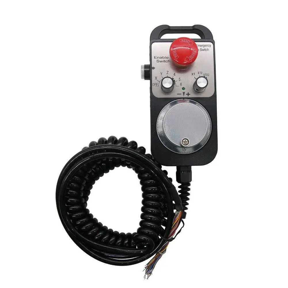Machifit 6 Axis CNC MPG Pendant - Manual Pulse Generator with Emergency Stop