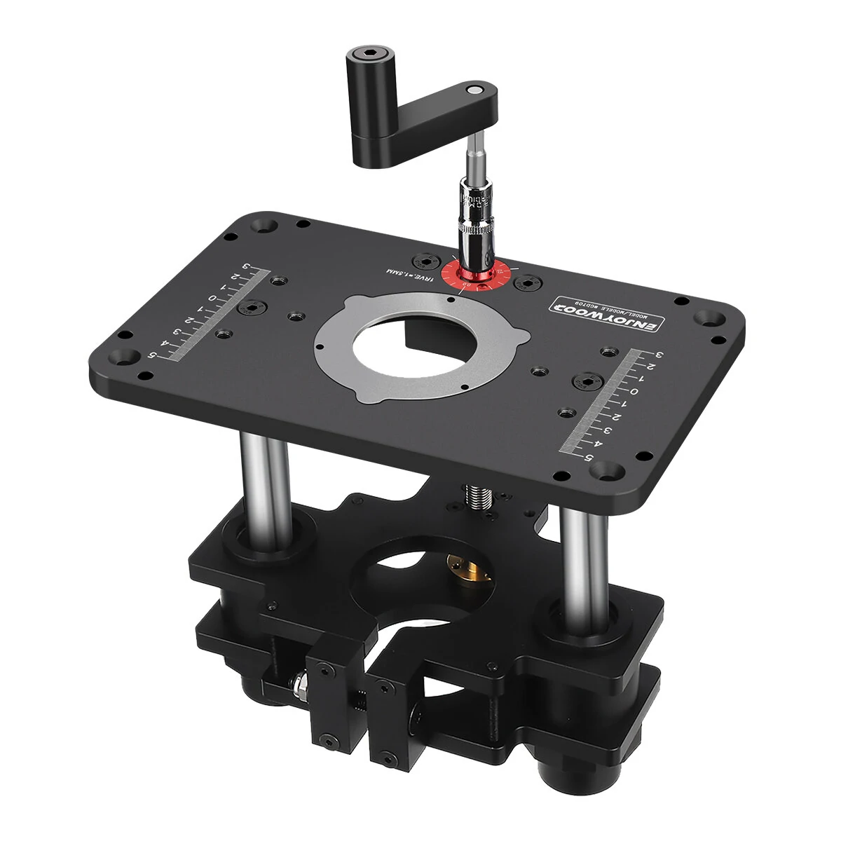 ENJOYWOOD GD7 PRO Router Lift - 65mm/69mm Wood Router Plate for Precision Table Setup