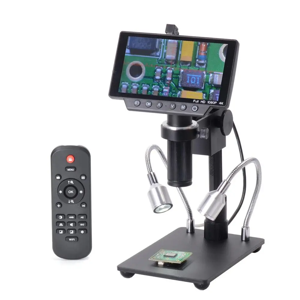 HAYEAR HY-1070 Digital Microscope | 5 Inch Screen 16MP 4K 1080P 60FPS USB & WIFI