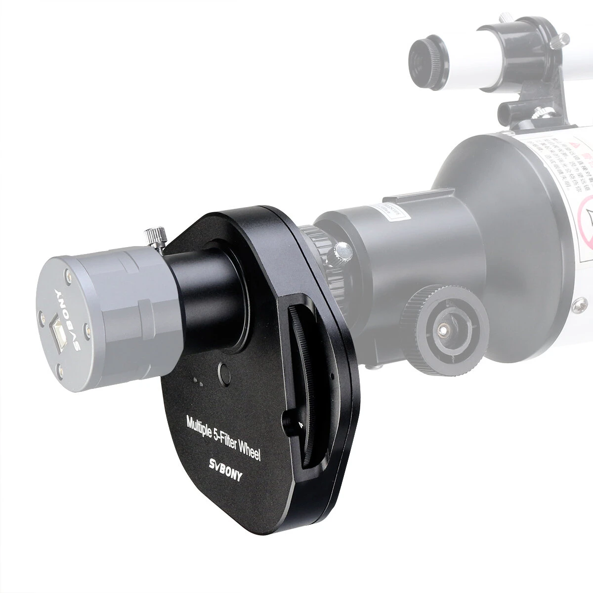 SVBONY SV133 1.25 Inch 5-Position Filter Wheel | Metal for Telescopes