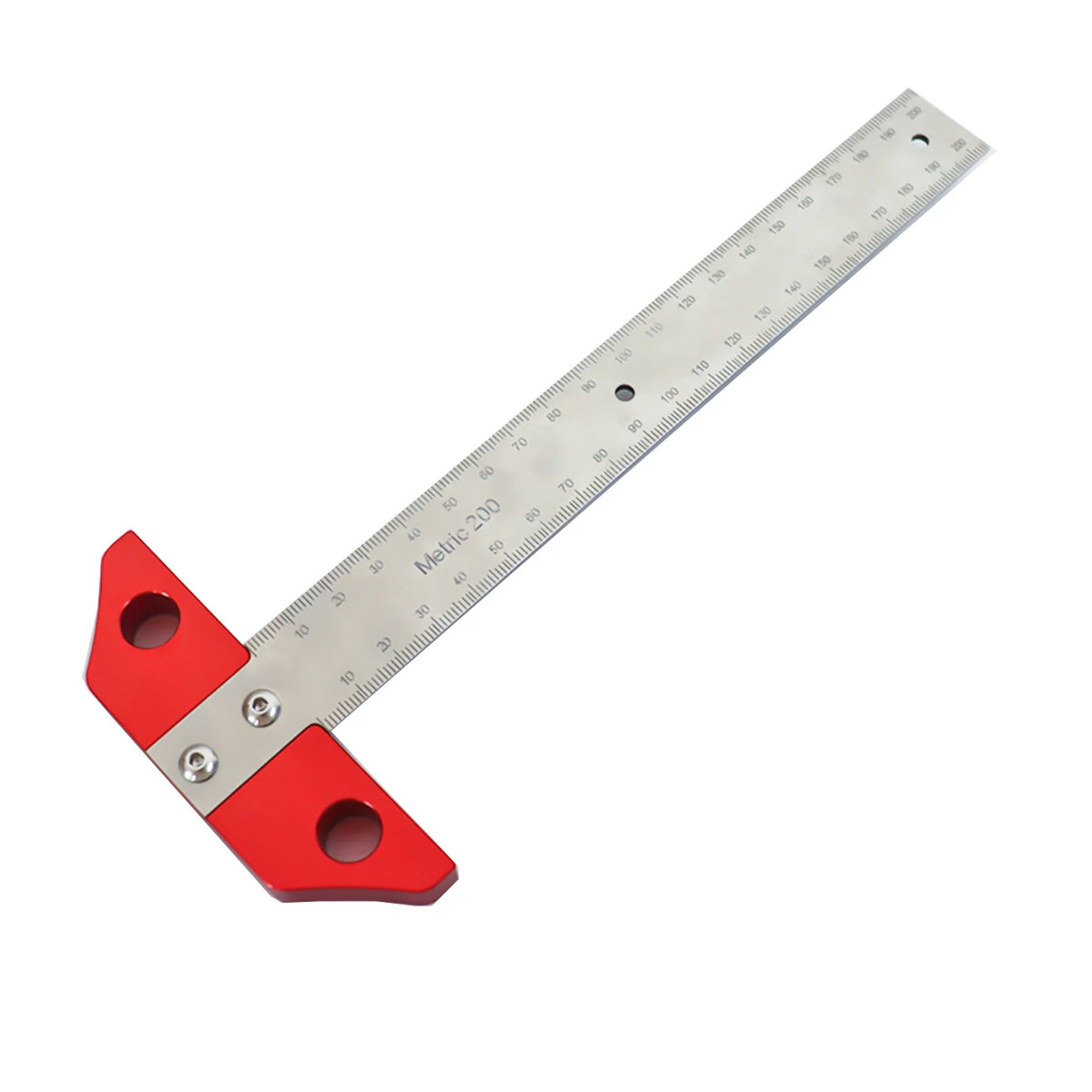 T Square Ruler - 8 Inch/200mm Imperial Metric Scale - Woodworking Marking Tool