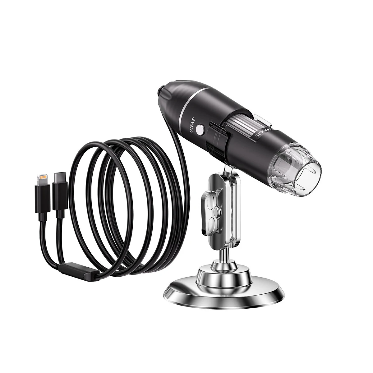 INSKAM 2MP Digital Microscope - 1600X Magnification | 8 LED Lights with Stand