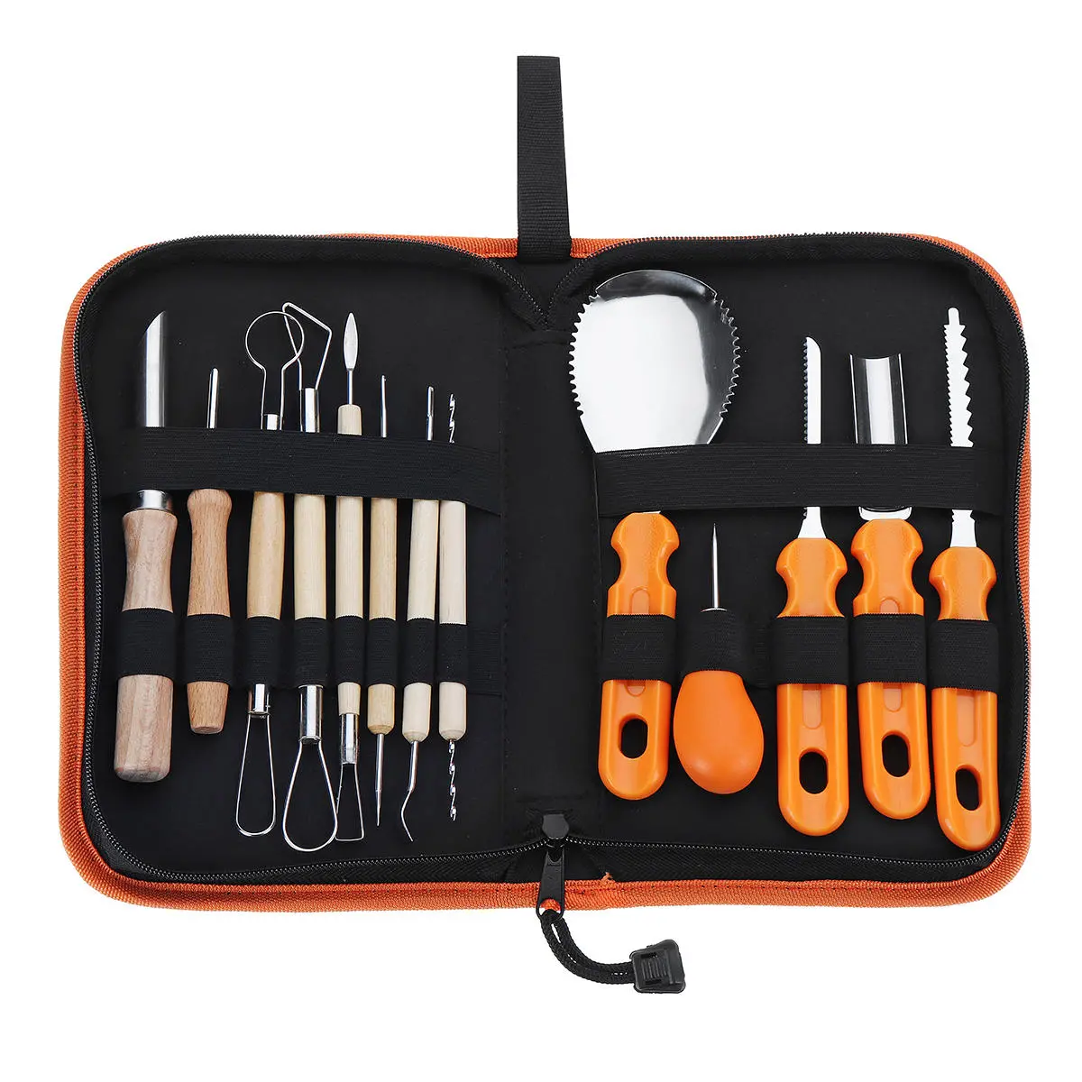 Pumpkin Carving Kit - Halloween Carving Tools with Cutter & Stencils